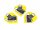 Dart Set "schwarz rot gelb" 16g Softdart