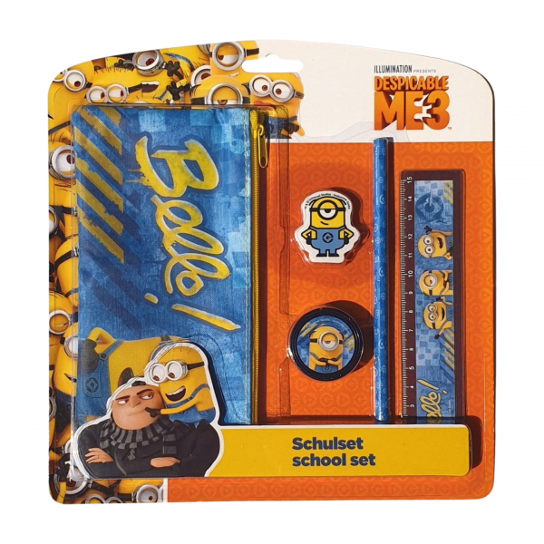 Schlampermäppchen Minions 5-teiliges Schulset