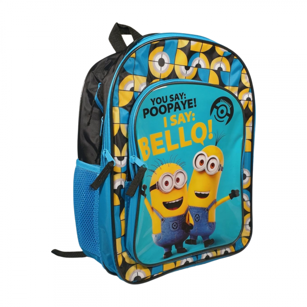 Rucksack Minions 38 cm - großer Rucksack für Schule, Kindergarten und Freizeit