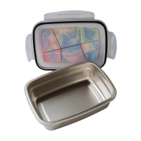 Brotzeitdose Miraculous 850 ml Edelstahl