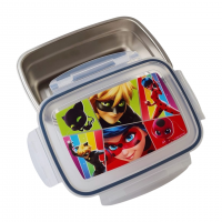 Brotzeitdose Miraculous 850 ml Edelstahl